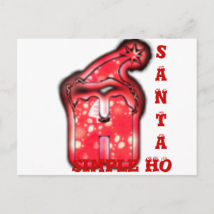 Santa Claus Hat Merry Christmas Customise Product Holiday Postcard