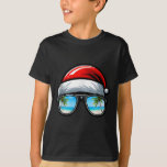 Santa Claus Hat Sungles Beach Christmas In July  T-Shirt<br><div class="desc">Santa Claus Hat Sungles Beach Christmas In July</div>