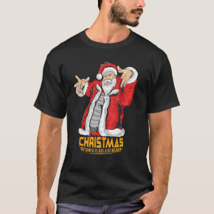 Santa Claus Hip Hop DJ Music Xmas Pajama Christmas T-Shirt