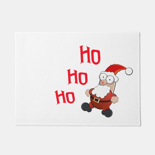 Santa Claus ho ho ho Doormat (Front)