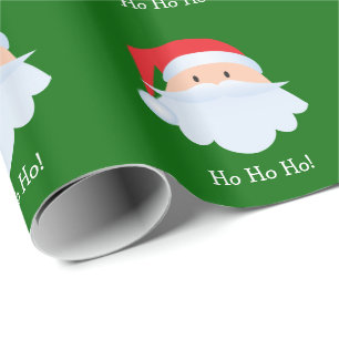 Santa Claus Ho Ho Ho Pattern Wrapping Paper