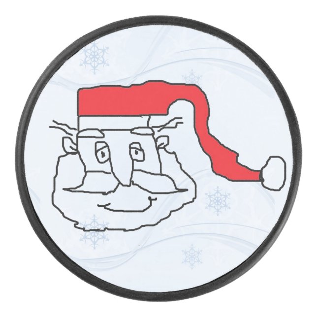 Santa Claus Hockey Puck (Front)