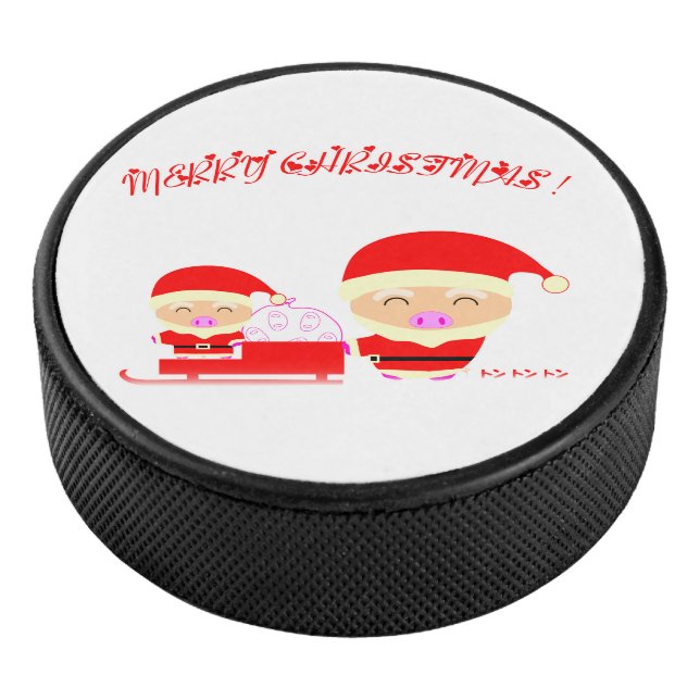 Santa Claus Hockey Puck (3/4)