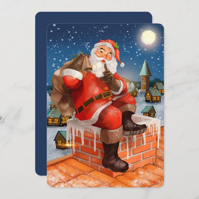 Santa Claus  Holiday Card (Front/Back)