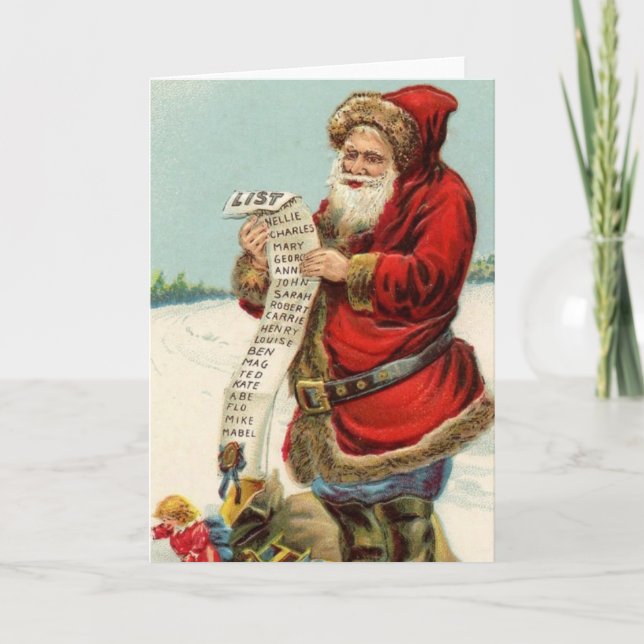 Santa Claus Holiday Card (Front)