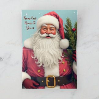 Santa Claus Holiday Christmas Card
