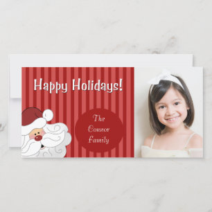 SANTA CLAUS Holiday Christmas Photo Card