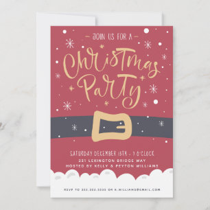 Santa Claus Holiday Party Invitation