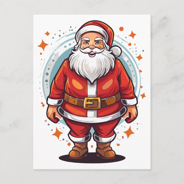 Santa Claus Holiday Postcard (Front)