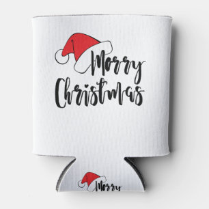 Santa Claus Holidays Gifts New Year Christmas Can Cooler