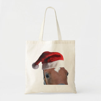 Santa Claus Horse Tote Bag
