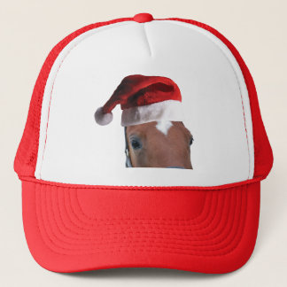 Santa Claus Horse Trucker Hat