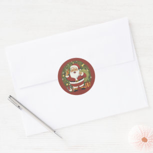 Santa Claus Illustration Christmas Sticker