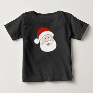 Santa Claus Illustration & Text Baby T-Shirt