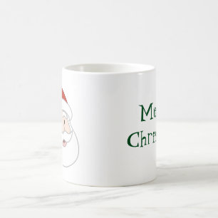 Santa Claus Illustration & Text Coffee Mug