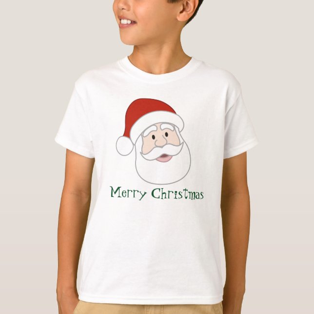 Santa Claus Illustration & Text T-Shirt (Front)