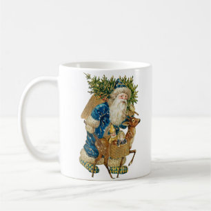 Santa Claus in a blue costume christmas  Coffee Mug