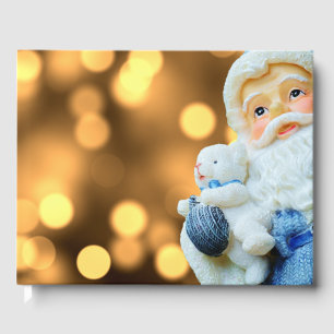 Santa Claus in a Blue Suit Guest Book