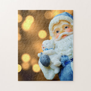 Santa Claus in a Blue Suit Jigsaw Puzzle