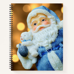 Santa Claus in a Blue Suit Notebook
