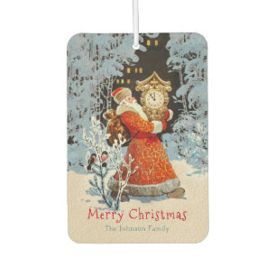 Santa Claus in Central Park NY /PHOTO INSERT-Card/ Car Air Freshener