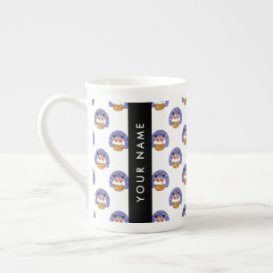 Santa Claus In Chimney, Snow, Christmas, New Year Bone China Mug