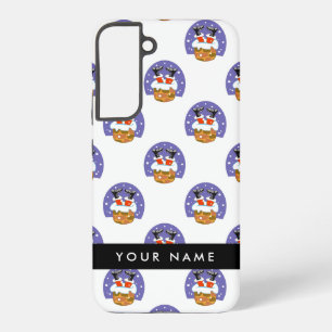 Santa Claus In Chimney, Snow, Christmas, New Year Samsung Galaxy Case