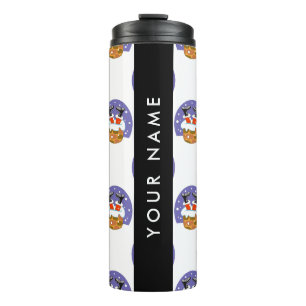 Santa Claus In Chimney, Snow, Christmas, New Year Thermal Tumbler