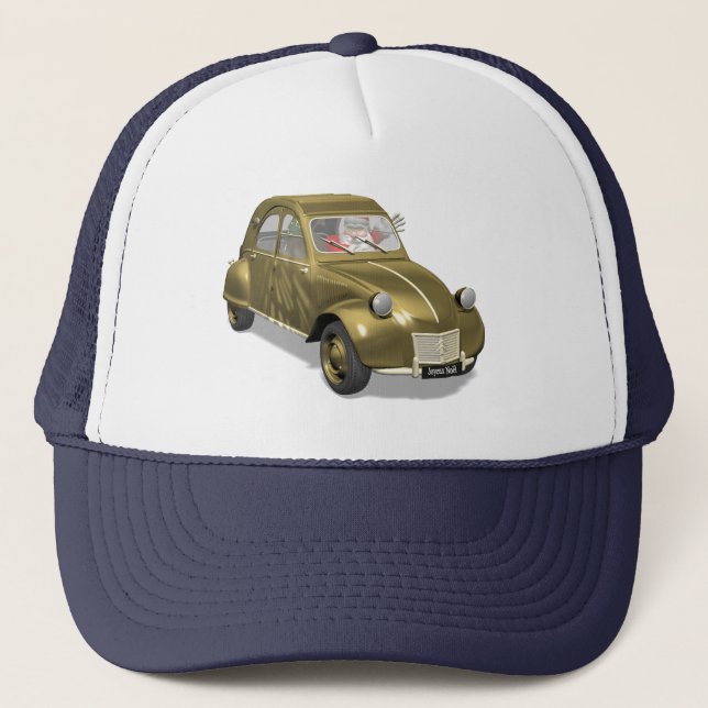 Santa Claus In Citroen 2CV Trucker Hat (Front)