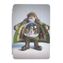 Santa Claus in Green Coat, Christmas, Author Nata
