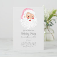 Santa Claus in Pink Hat Vintage Christmas