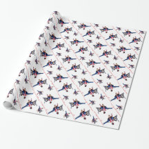 Santa Claus in plane (white)