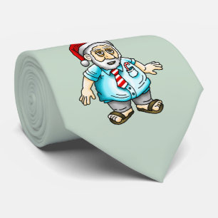 Santa Claus in Sandals Tie