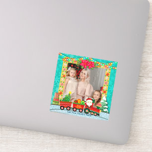 Santa Claus in Train, Christmas and holiday photo