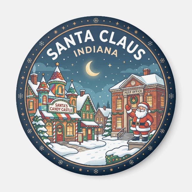 SANTA CLAUS Indiana Magnet (Front)