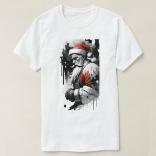 Santa Claus Ink Splatter T-Shirt