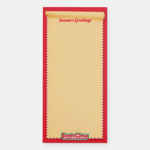Santa Claus is Comin' to Town Logo Magnetic Notepad