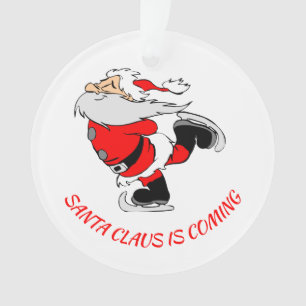 SANTA CLAUS IS COMING Personalised Ornament