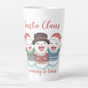 Santa Claus is coming to town Latte Mug