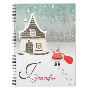 Santa Claus is Coming to Town Mongoram & Name Notebook
