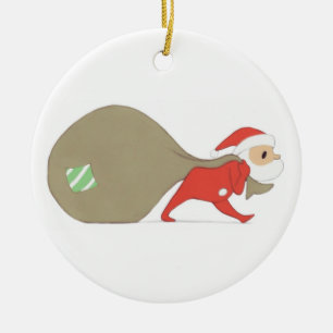 Santa Claus is Coming to Town {ornament} CUSTOMIZE Ceramic Tree Decoration