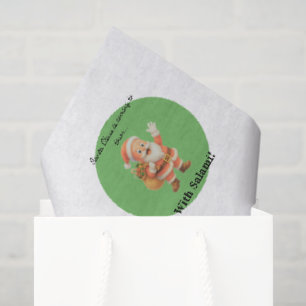 Santa Claus is coming to town.. With Salami! Tissue Paper