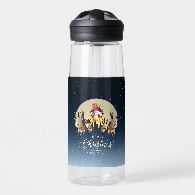 Santa Claus is coming | Water Bottle (Front)
