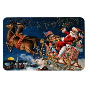 Santa Claus is Comming to Town Magnet