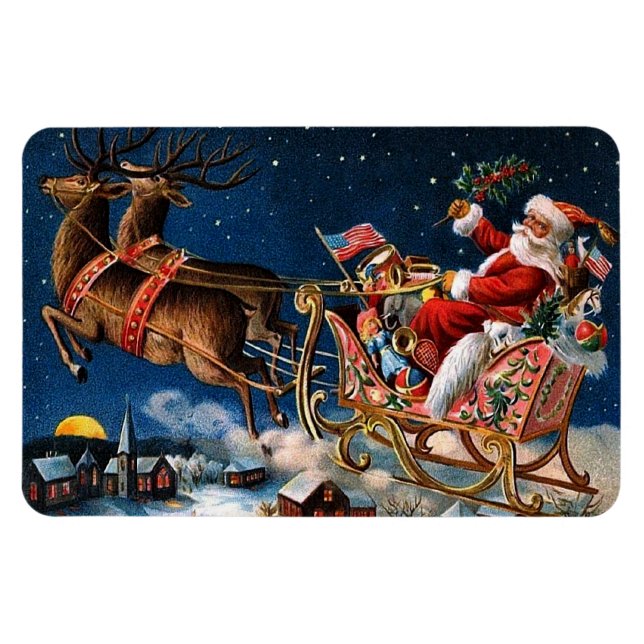 Santa Claus is Comming to Town Magnet (Horizontal)