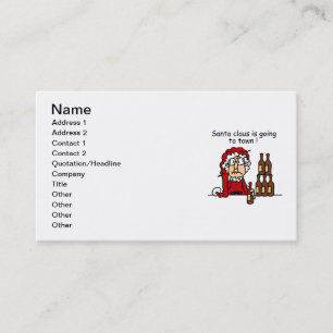 Santa Claus is Going to Town Business Card