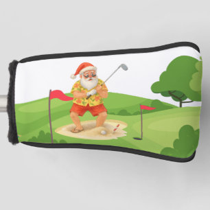 Santa Claus is golfing Christmas in July  Golf Head Cover