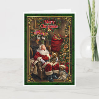Santa Claus is resting Card
