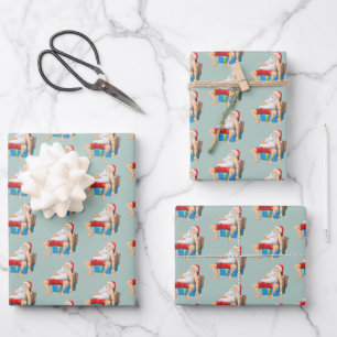 Santa Claus is taking a little nap Wrapping Paper Sheet