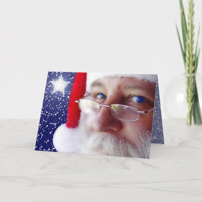 Santa Claus is Watching You Holiday Card (Front)